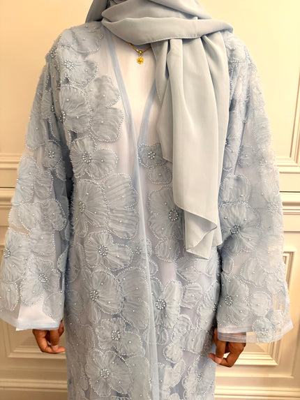 Sophia Floral Net Abaya