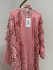 Jameela Pink Rosette Abaya