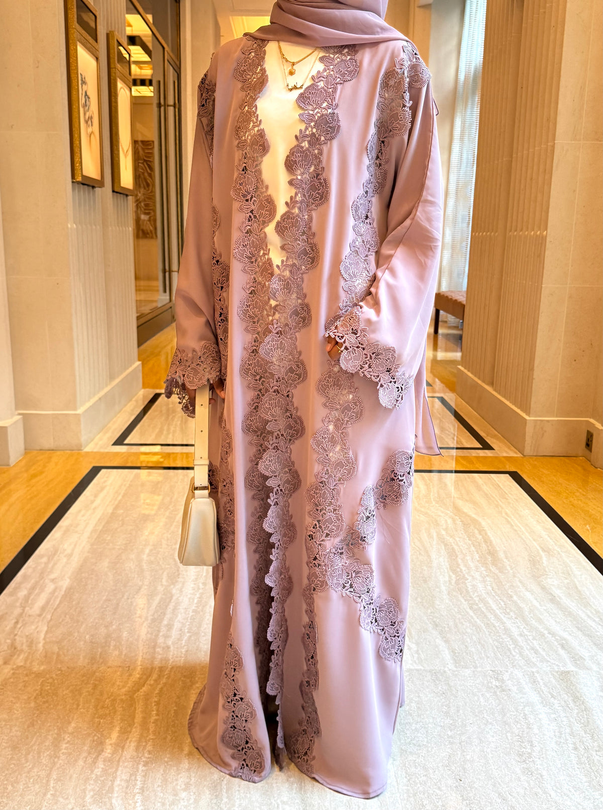 Leila Lace Abaya