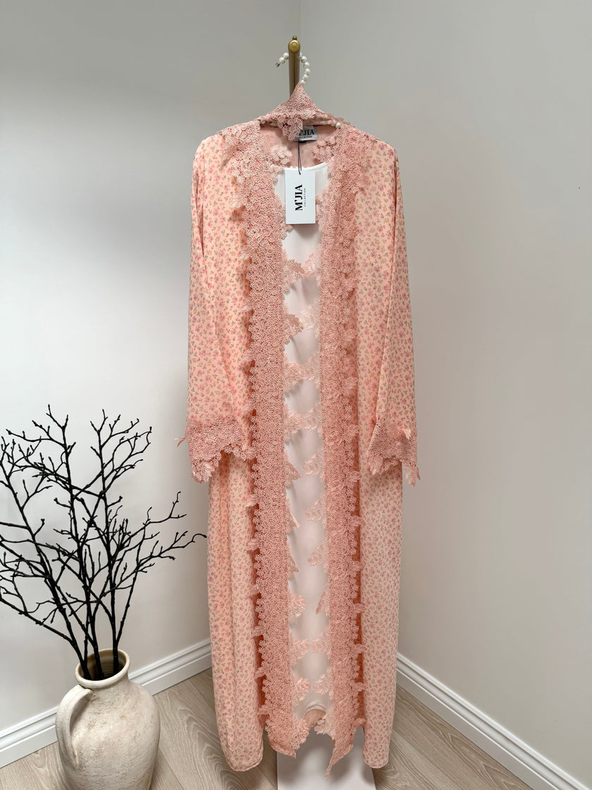 Elaana Floral Lace Abaya