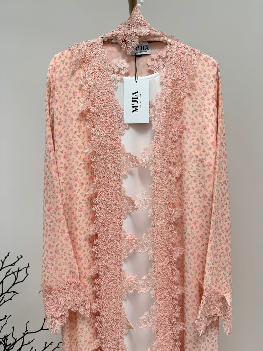 Elaana Floral Lace Abaya
